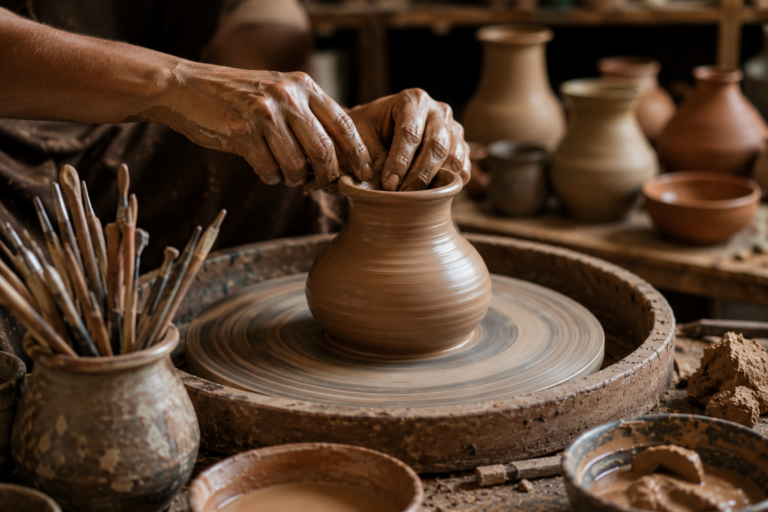 pottery making